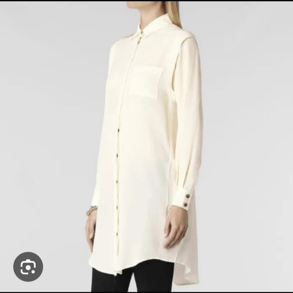 ALL SAINTS MADISON 100% SILK SHIRT DRESS..8